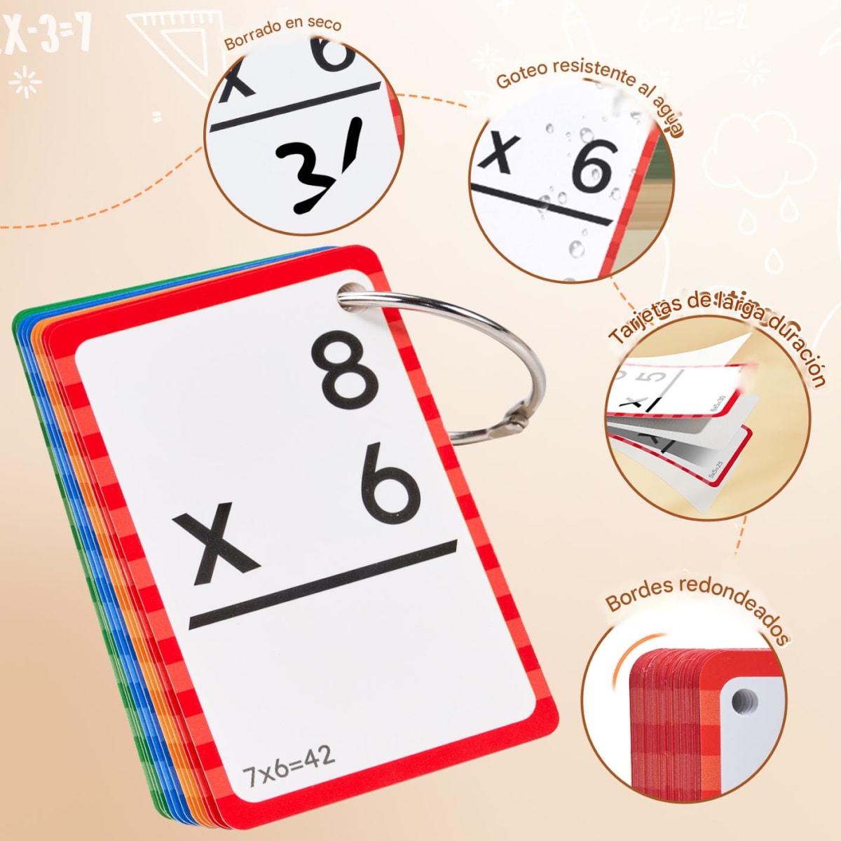 Set de Tarjetas Matemáticas de las Cuatro Operaciones6