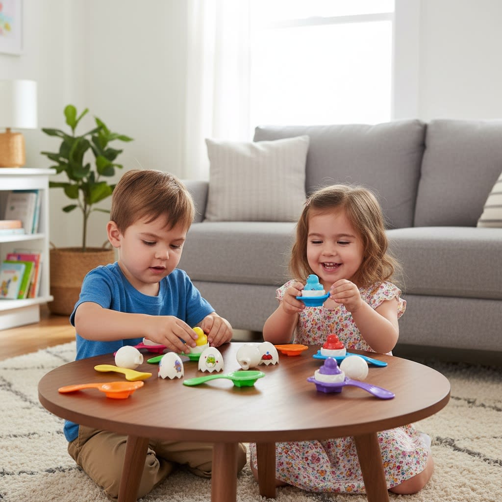 6 patitos emparejados en huevos4