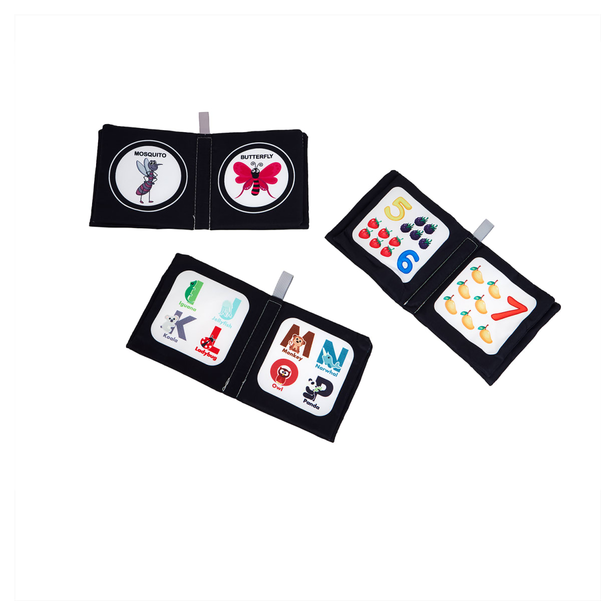 6 Libros de Estimulación para Bebés – Fondo Negro2