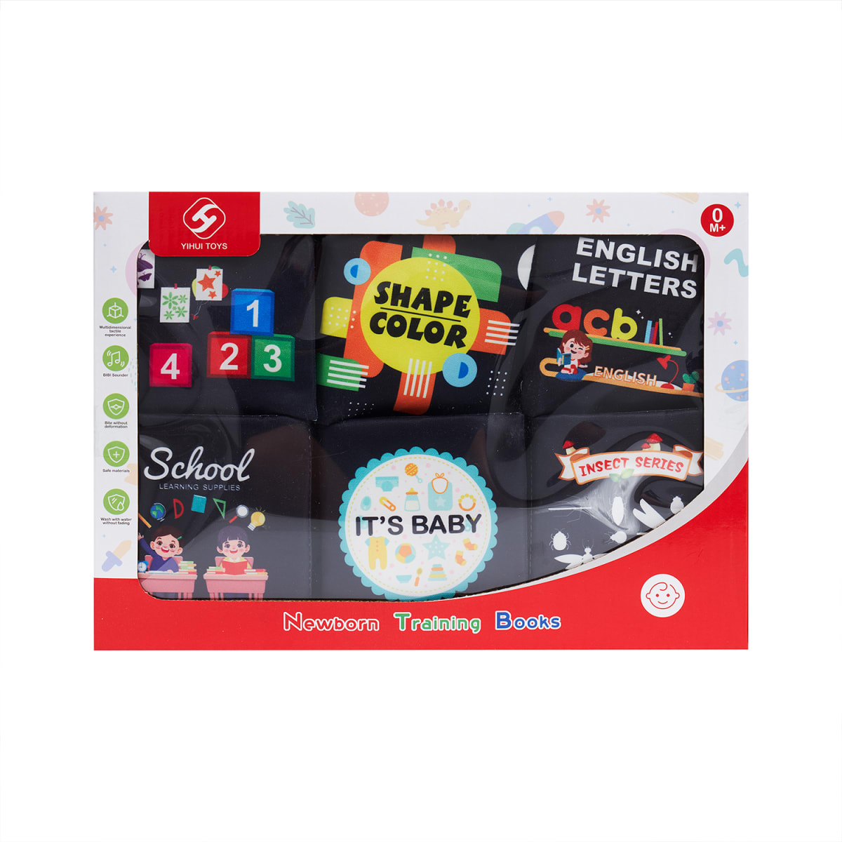 6 Libros de Estimulación para Bebés – Fondo Negro3