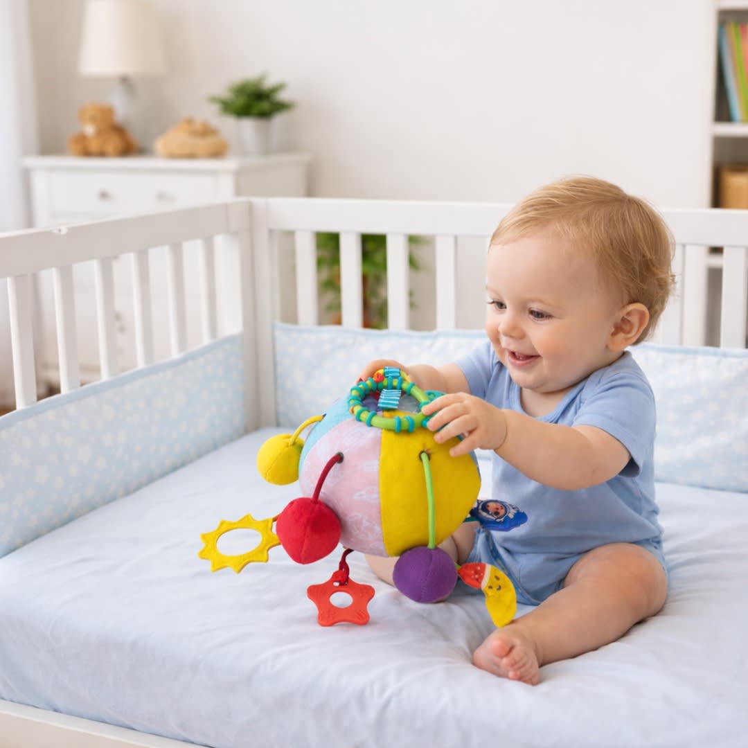 Cubo, Pelota o Triángulo, Blandos, de Actividades para Bebés5