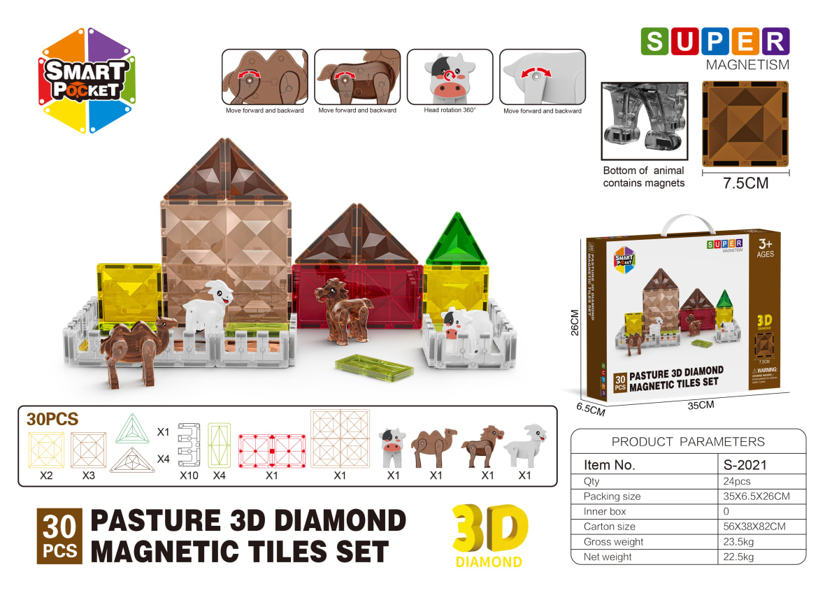 Juego Magnético Pastoreo 3D - 30 pzs1