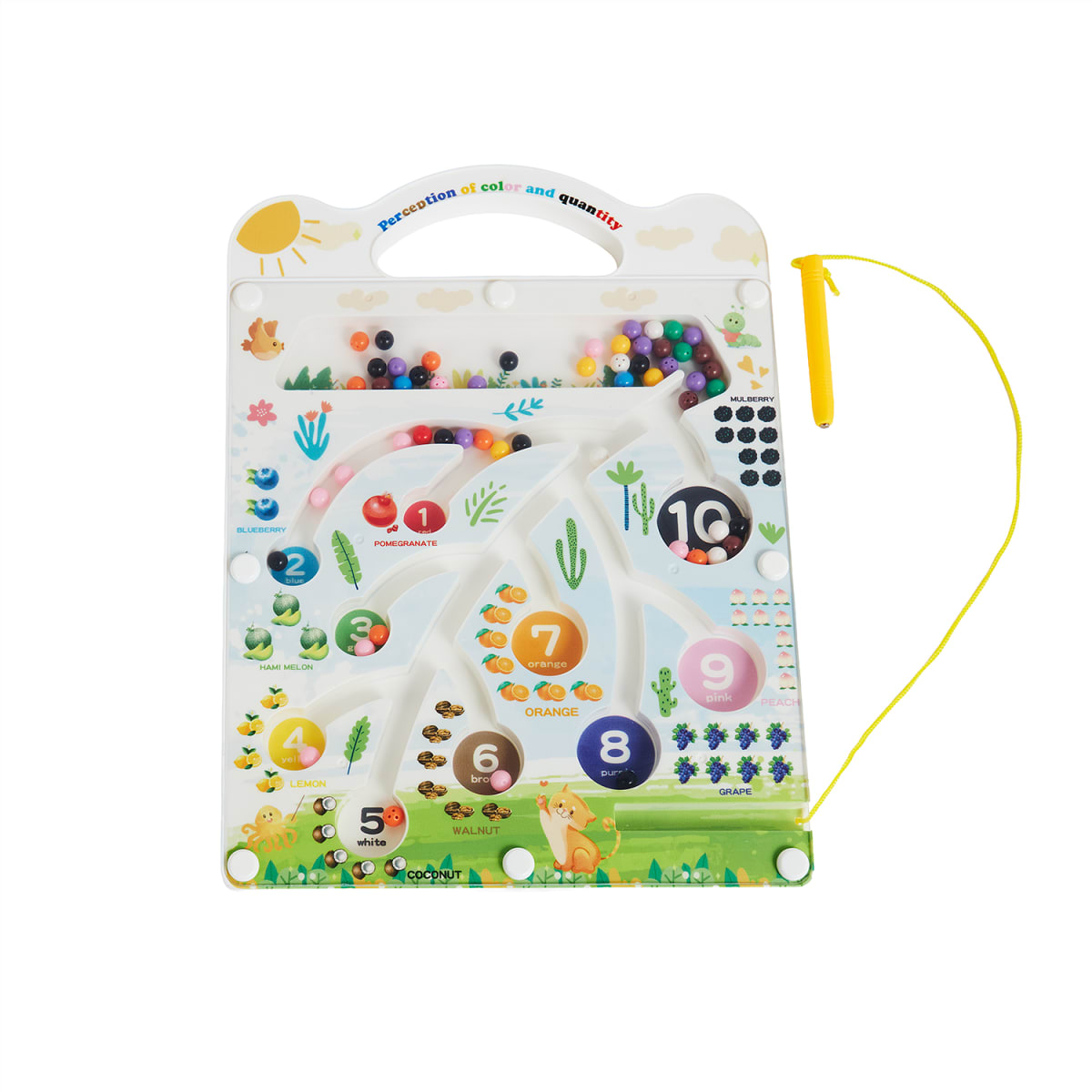 Laberinto Magnético de Frutas con Lápiz3