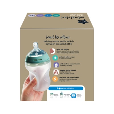 SET 2 MAMADERAS NATURAL START DE SILICONA 260ML2