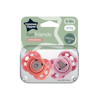 CHUPETE DE SILICONA FUN FRIENDS 6-18M1