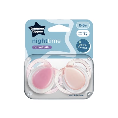 CHUPETE DE SILICONA NIGHT TIME ORTHODONTIC 0-6M1