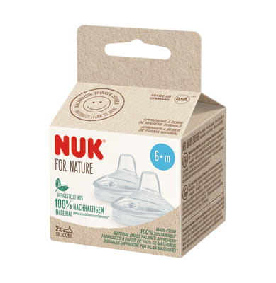 Boquilla de Silicona Antiderrame Nuk For Nature1