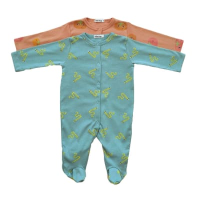 SET 2 PIEZAS ENTERITO DISEÑO HUERTA NIÑO CON PATITAS2