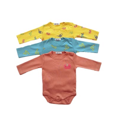 SET 3 PIEZAS BODY BOTÓN AL HOMBRO DISEÑO HUERTA NIÑO1