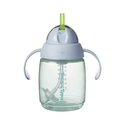 VASO CON BOMBILLA 240ML TRAINER STRAW 6 MESES+1
