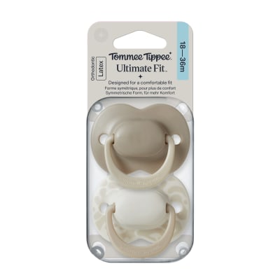 CHUPETE DE LÁTEX ULTIMATE FIT 18-36 MESES BEIGE1