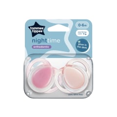 CHUPETE DE SILICONA NIGHT TIME ORTHODONTIC 0-6M