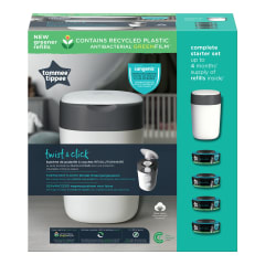 PACK CONTENEDOR SANGENIC TWIST AND CLICK BLANCO + 4 REPUESTOS