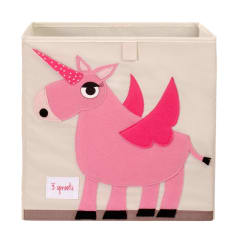 CAJA ORGANIZADORA PARA JUGUETES UNICORNIO