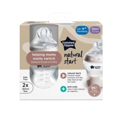SET 2 MAMADERAS NATURAL START 260ML