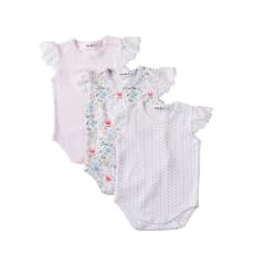 SET 3 PIEZAS BODY DISEÑOS ROSADOS MANGA ALITA