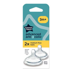TETINA DE MAMADERA ADVANCE ANTICOLIC FLUJO MEDIO 3M+