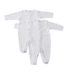 SET 2 PIEZAS ENTERITO BLANCO CON PATITAS
