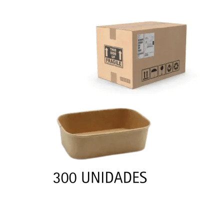 EMBALAJE /BOWL KRAFT RECTANGULAR 500 CC1