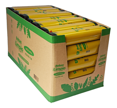 BOLSA BASURA LIMPIO 70X90/ CAJA DE 40 PQTE DE 10 UNID - EMBALAJE1