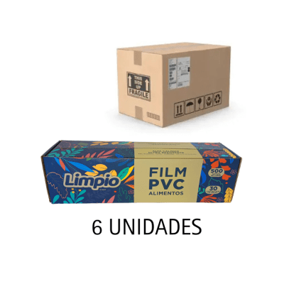 EMBALAJE /FILM PVC 300MM X 500 MTS LIMPIO (CAJA Y CORTANTE)1