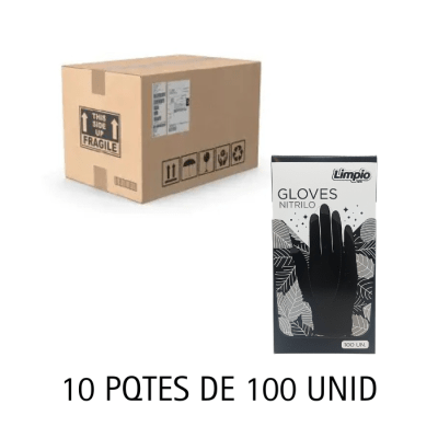 EMBALAJE/GUANTES DE NITRILO NEGRO L1