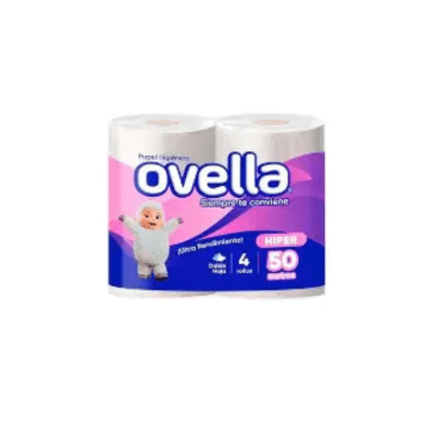 HIGIENICO OVELLA DOBLE HOJA 4UN 50MTS1