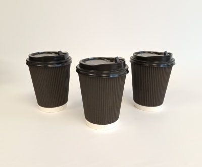 EMBALAJE VASO POLIPAPEL DOBLE CAPA RIPPLE KRAF NEGROT 8 OZ1