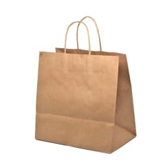 BOLSA CON ASA ENTRELAZADA - COLOR KRAFT