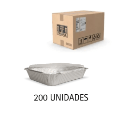 EMBALAJE /CONTENEDOR ALUMINIO C-40 TAPA DOMO