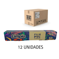EMBALAJE/FILM PVC 300MM X 100 MTS LIMPIO (CAJA Y CORTANTE)
