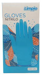 GUANTES DE NITRILO AZUL S