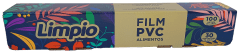 FILM PVC 300MM X 100 MTS LIMPIO (CAJA Y CORTANTE)