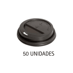 TAPA VASO POLIPAPEL NEGRA - DIF TAMAÑOS