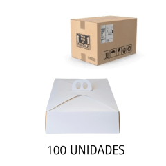 EMBALAJE/ CAJA TORTA GRANDE BLANCA 35X35X12.5
