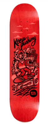 Deck Bowlpark Keep Pushing 8,0 Rojo Deck Bowlpark Keep Pushing 8,0 Rojo