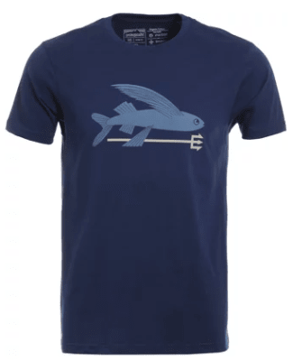 Polera Hombre Flying Fish Organic T-Shirt Azul Polera Hombre Flying Fish Organic T-Shirt Azul