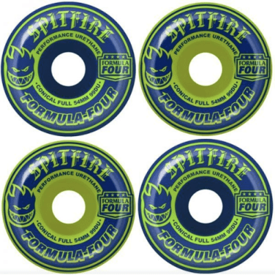 Ruedas Spitfire F4 56mm 99a Conical Full Blue&Green Ruedas Spitfire F4 56mm 99a Conical Full Blue&Green