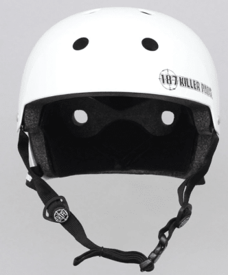Casco Pro Skate Helmet Certified 187 KP Gloss White Casco Pro Skate Helmet Certified 187 KP Gloss White