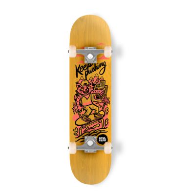 Skateboard completo Bowlpark Keep Pushing 8,0 Amarillo Skateboard completo Bowlpark Keep Pushing 8,0 Amarillo