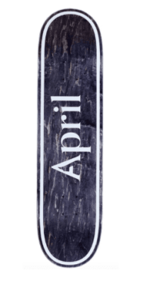 Deck April OG Logo Invert Black 8,5 Deck April OG Logo Invert Black 8,5