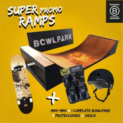 Pack Rampa Mini Mini + Complete 7,75 + Protecciones Pack Rampa Mini Mini + Complete 7,75 + Protecciones
