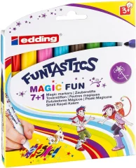 Set 8 Marcador infantil de fibra Edding E-13 FUNTASTICS MAGIC FUN