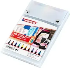Set 10 marcador punta pincel Edding-1340 variedad