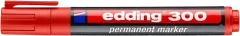 Marcador permanente edding E-300 Rojo