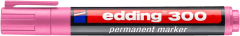 Marcador permanente edding E-300 Rosado