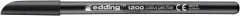 Marcador fibra Edding E-1200 Negro