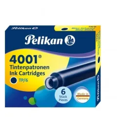 Repuesto para Pluma Pelikan 4001 6Und Azul oscuro