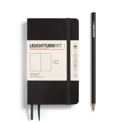 Libreta Pocket Leuchtturm1917 Tapa Blanda A6 Croquis, Black