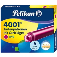 Repuesto para Pluma Pelikan 4001 6Und Rosado